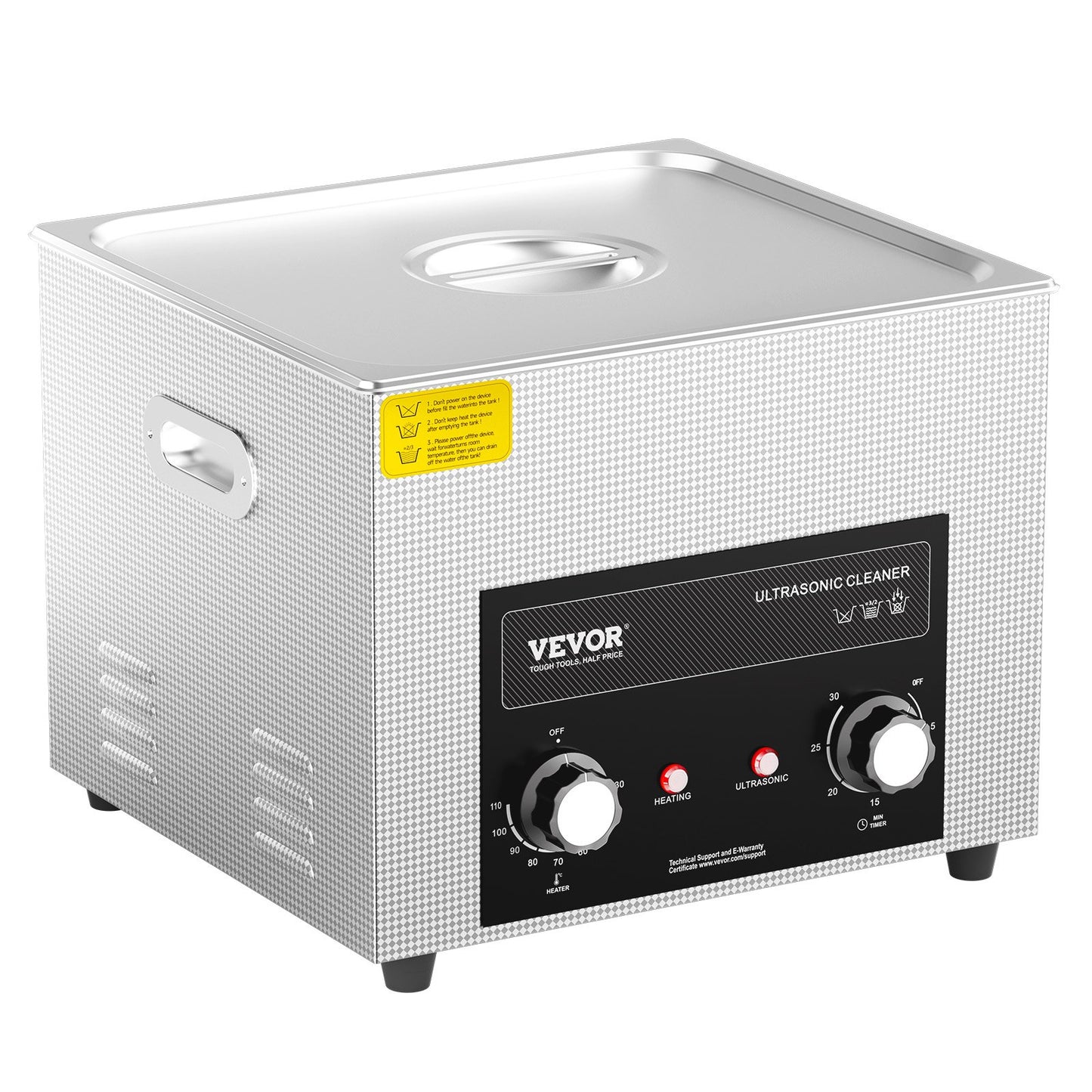 15L Ultrasonic Cleaner with Heating Timer and Digital Sound Machine