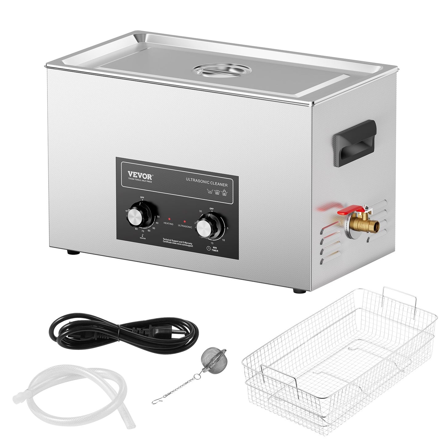 30L Ultrasonic Cleaner with Heating Timer and Digital Sound Machine