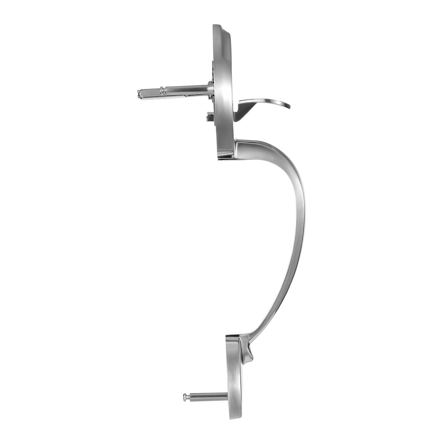 Framdörrhandtag och låssats, satinnickel framdörrlåssats med invändig knopp, justerbart hålavstånd encylindrigt handtag, för höger- och vänsterhänt entré och framdörr