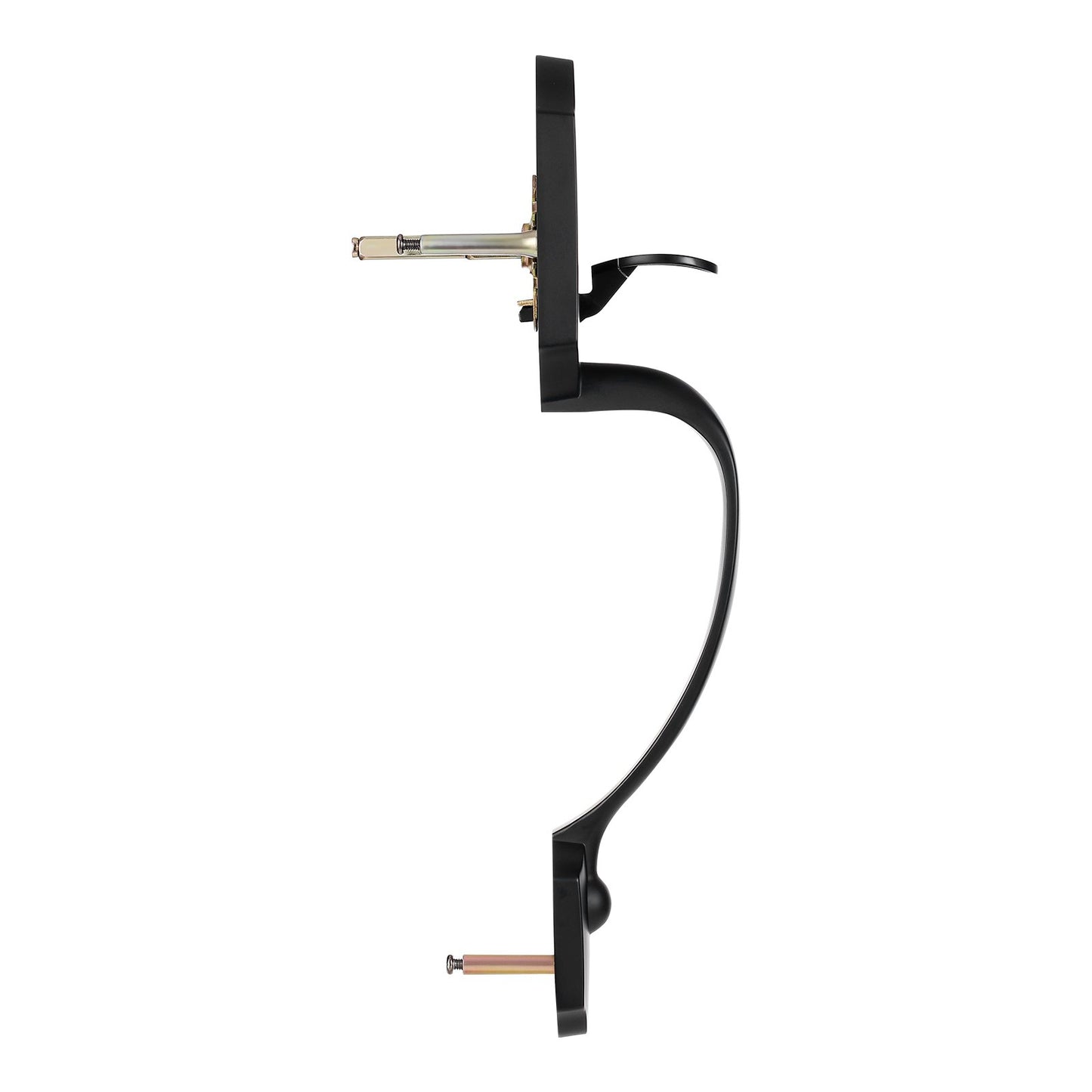 Framdörrhandtag och låssats, mattsvart framdörrlåssats med invändig knopp, justerbart hålavstånd encylindrigt handtag, för höger- och vänsterhänt entré och framdörr