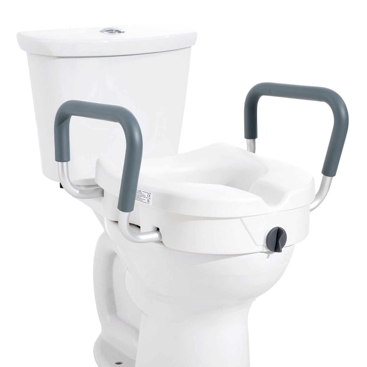 Raised toilet seat 5" height 350 lbs for round and elongated toilet