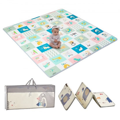 71"x79" Baby Play Mat Kids Crawling Soft Activity Floor Play Mat 2 Sides | EU