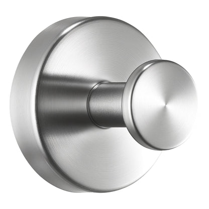 Suction Cup Hooks for Shower, 2-Pack No Drill Stainless Steel Hooks, Suction Cup Shower Towel Hanging Hook, for Bathroom Wall, Kitchen, Glass, Mirror and Tile to Hang Towels, Robes & Loofah