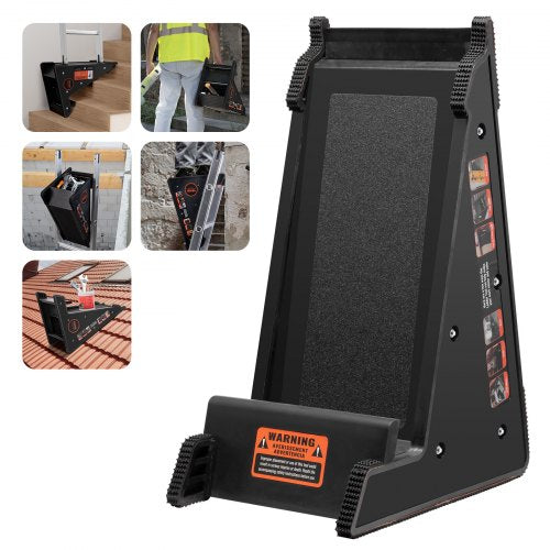 Ladder Levler, 380lbs Load PP Ladder Leveling Tool, Pitch Hopper, Stair Ladder Stabilizer with Storage, Easy to Use Stable Platform for All Surfaces,Extension Ladder Accessory for Uneven Ground