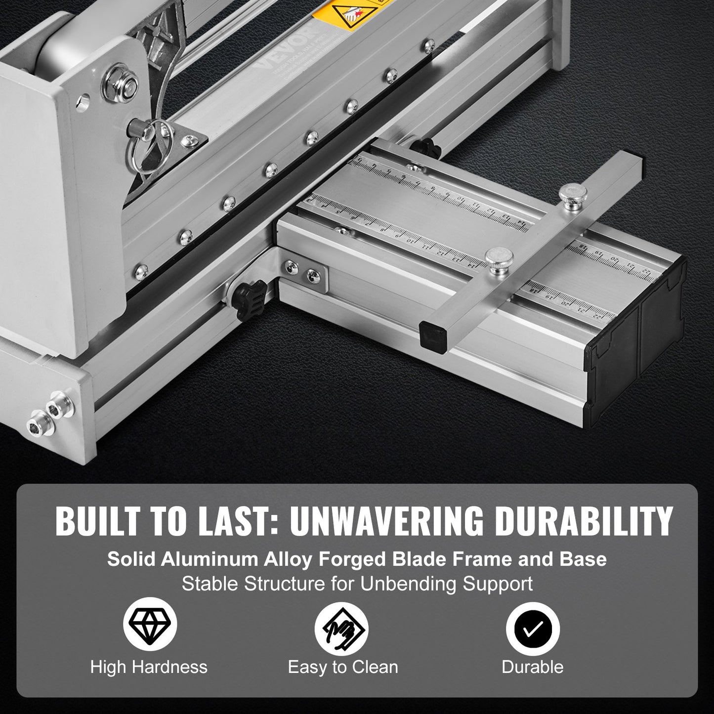 Bodenschneider 330 mm, schneidet Vinyldielen, Laminat, Verkleidungen, 12 mm Schnitttiefe. Einfaches und leichtes Schneiden, Vinyldielenschneider für LVP, WPC, SPC, LVT, VCT, PVC und mehr