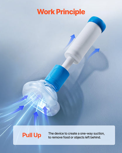 Choking Rescue Device, Portable Airway Clear Anti Choking Suction Device with 4 Multi-size Masks and 1 Storage Bag, First Aid Kit for Removing Blocked Objects, for Home, School, Travel