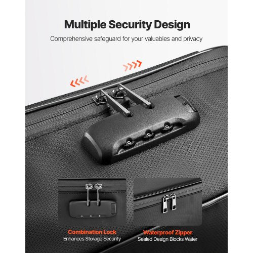 Brandsäker dokumentlåda, 1000 ℃ värmeisolerad brandsäker och vattentät låda med lås, bärbar flerskiktad hemmakontors reseförvaringsorganisatör, för pass, viktiga dokument, filer |  EU