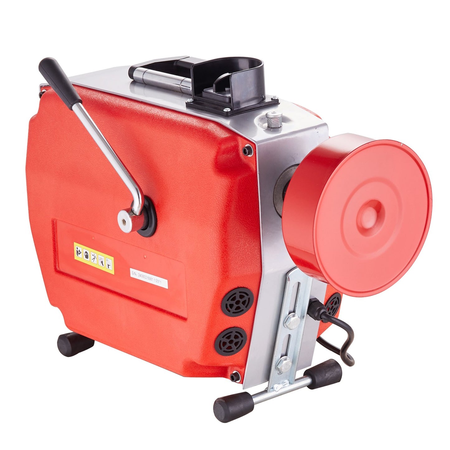 Sewer Cleaning Machine 120FT x 7/8" 420W Sewer Snake Auger Manual Feed