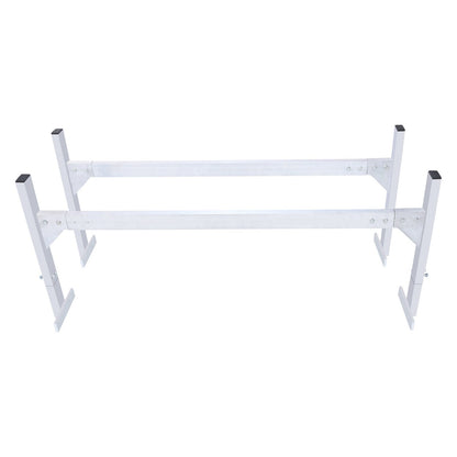 Takräcke för skåpbil, 2 stång Takräcke i aluminiumlegering, 181 kg Kapacitet Regnränna Van Takräcke, Justerbar längd 1300-2060 mm, Skåpbilsstegeställ för skåpbil, last, släp