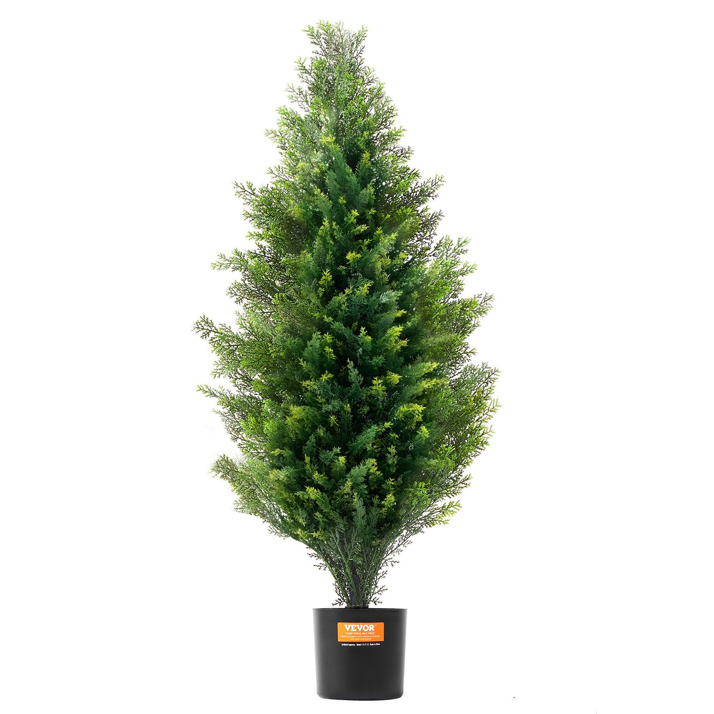 2-pack 3' Artificiell ceder Topiary Tree Faux Plant UV-dekor inom/utomhus