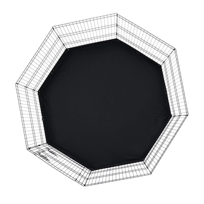 Laufstall für Hunde, 8 Paneele, faltbarer Trainingsstall aus Metall für Hunde mit Bodenpolster, 76,2 cm hoch