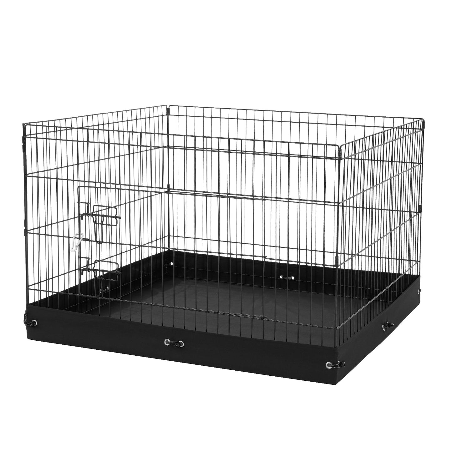 Dog Playpen 4 Panels Foldable Metal Dog Training Pen with Bottom Pad 36 Inch