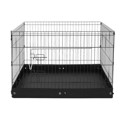 Dog Playpen 4 Panels Foldable Metal Dog Training Pen with Bottom Pad 36 Inch