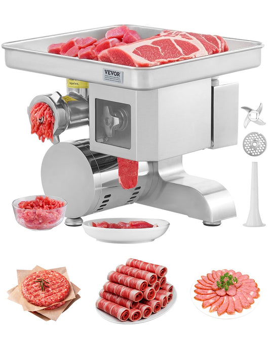 Commercial Electric Meat Grinder Slicer 11 lbs/min Sausage Stuffer