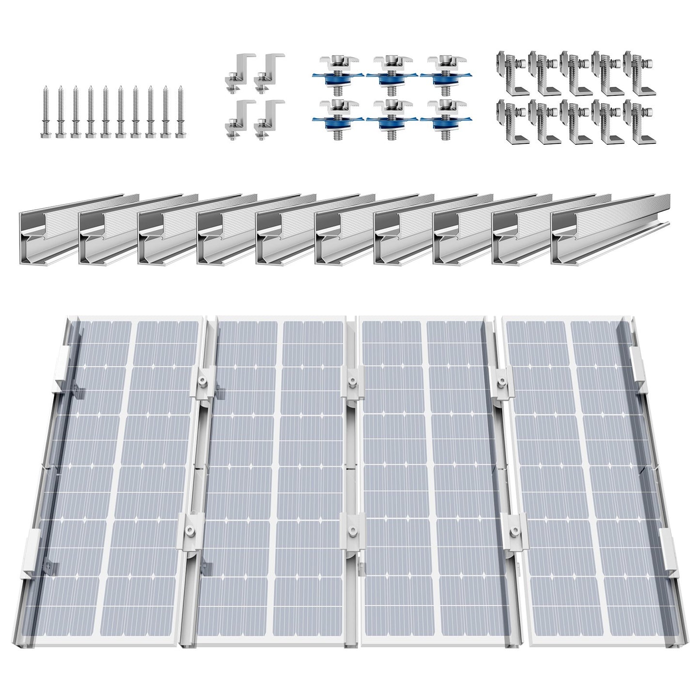 Solarmodul-Montagehalterungen Solarmodul-Montagesatz für verschiedene Dächer