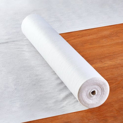 Carpet Protection Film, 39" x 100' Floor and Surface Shield, Easy to Cut Simple Installation, Fiber Fabric Car Mat Protection Film Roll for Construction & Renovation,White