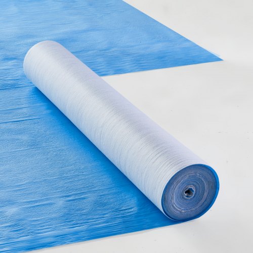 Carpet Protection Film, 40" x 84' Floor and Surface Shield, Easy to Cut Simple Installation, Fiber Fabric Car Mat Protection Film Roll for Construction & Renovation,Blue