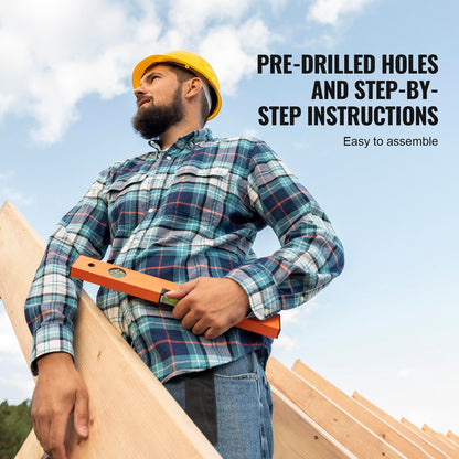 Outdoor-Spielhaus aus Holz für Kinder im Garten, Spielhütte mit Schiebeleiter und Fenster