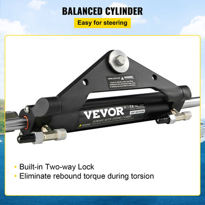 Hydraulic Steering Cylinder HC4645H Front Mount Hydraulic Outboard Marine Steering Cylinder Suit for Up to 150HP Boats Steering
