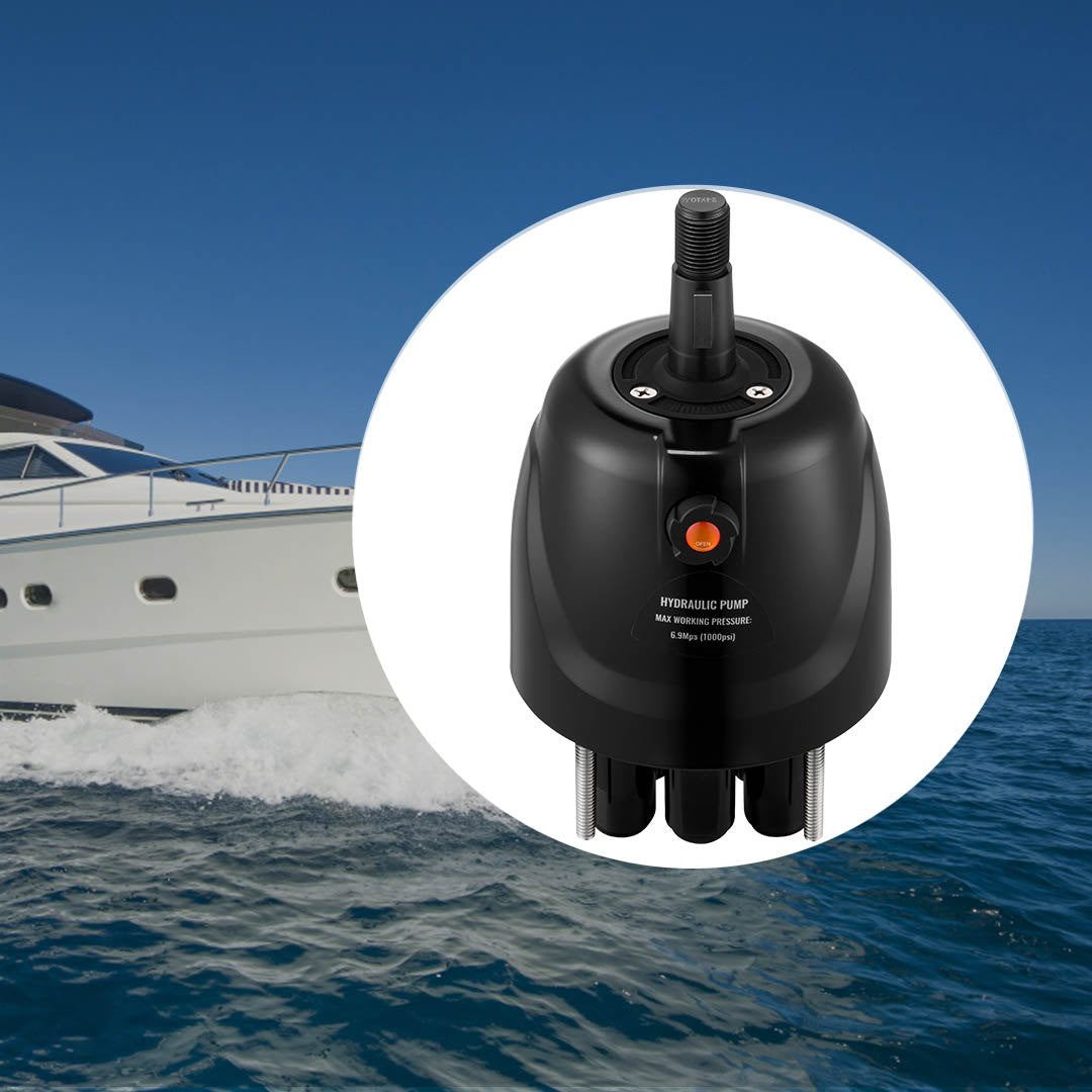 Outboard Hydraulic Steering Pump Helm 300 HP Hydraulic Pump HH5271-3 for Cruisers Runabouts Boats