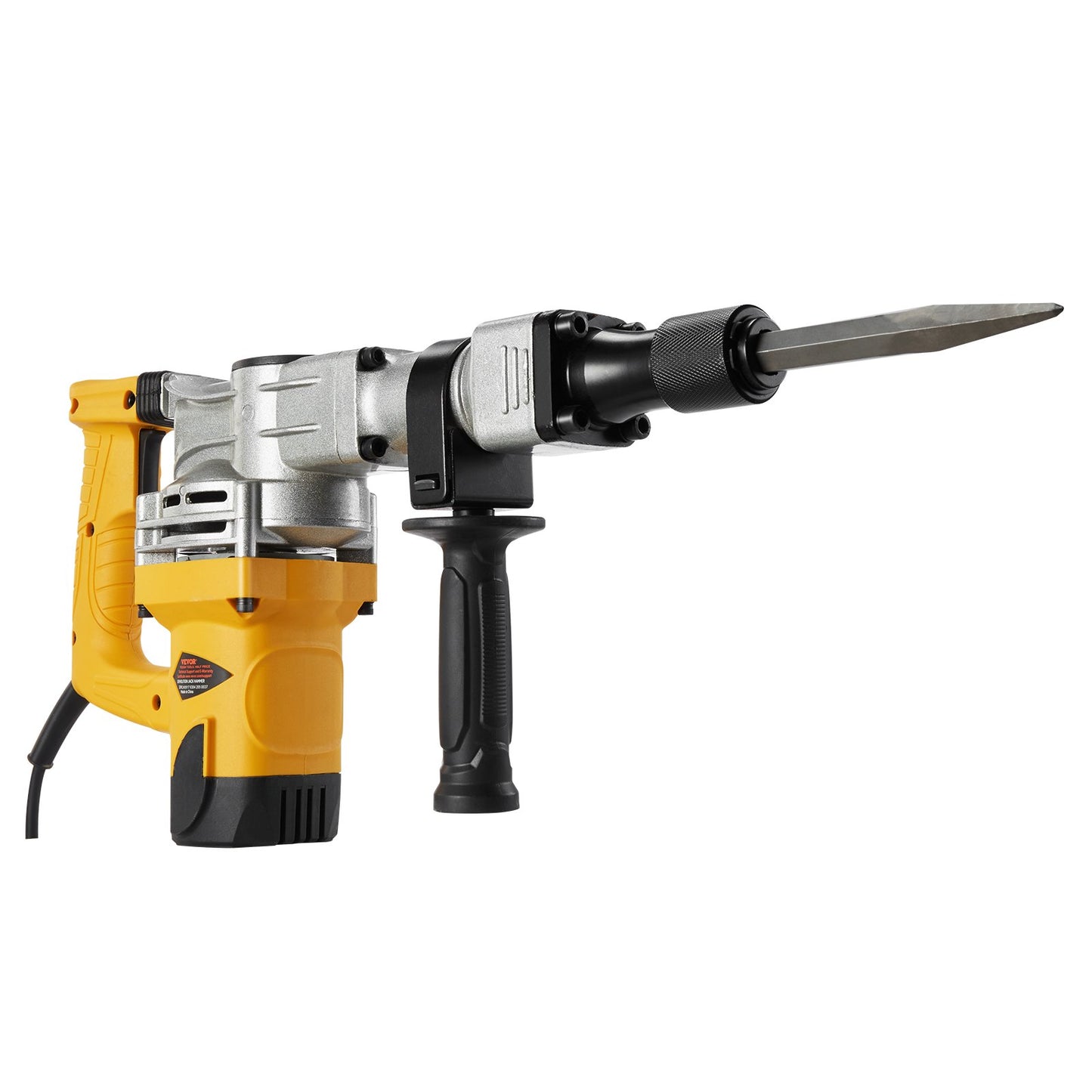 Demolition Jack Hammer, 1400W Electric Jackhammer Heavy Duty, 2900 BPM Jack Hammer Concrete Breaker, with 1 Point Chisel, 1 Flat Chisel, Storage Case, Gloves and Goggles, for Demolition