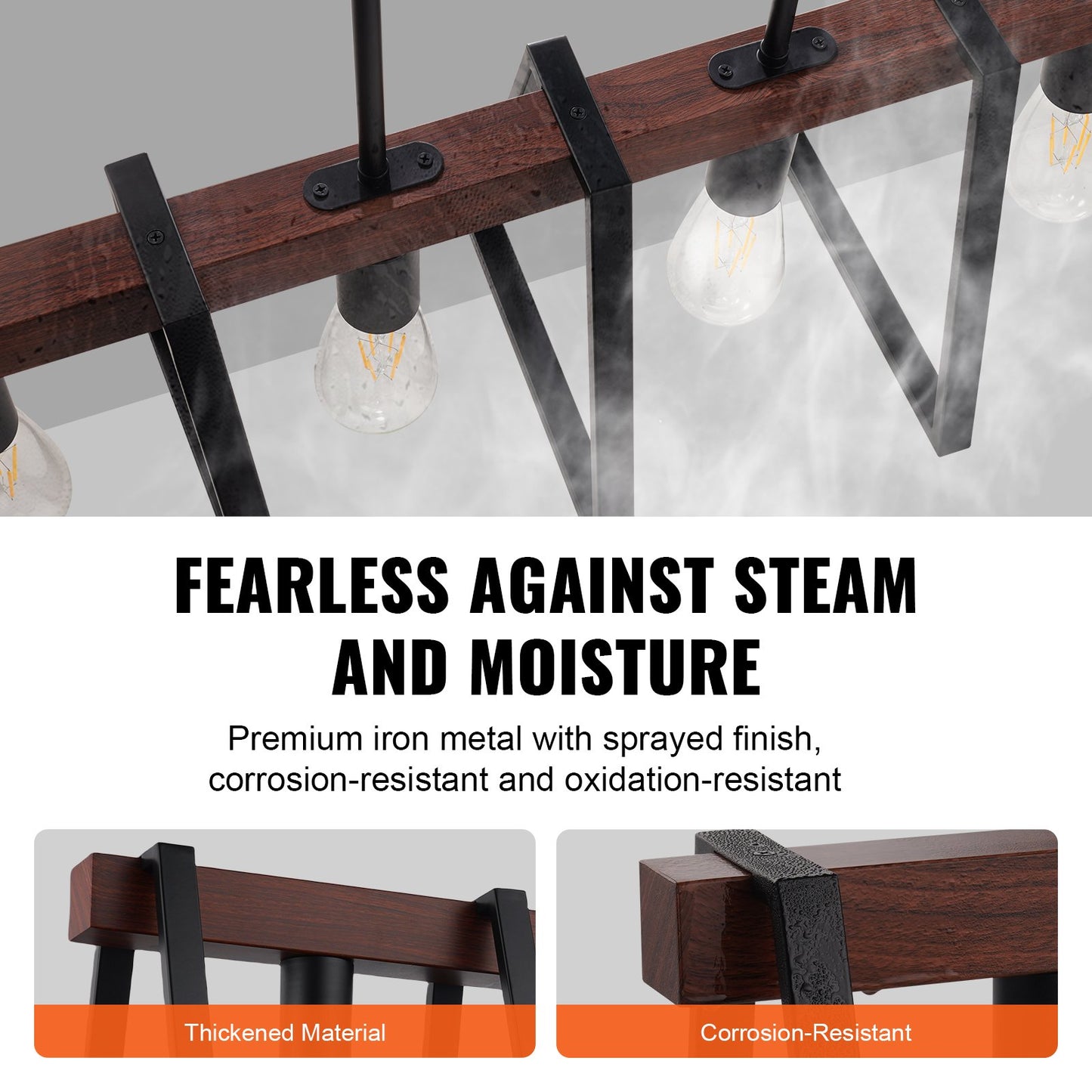 4-Licht Küche Insel Pendelleuchten 60W verstellbar Esszimmer Lampe E27