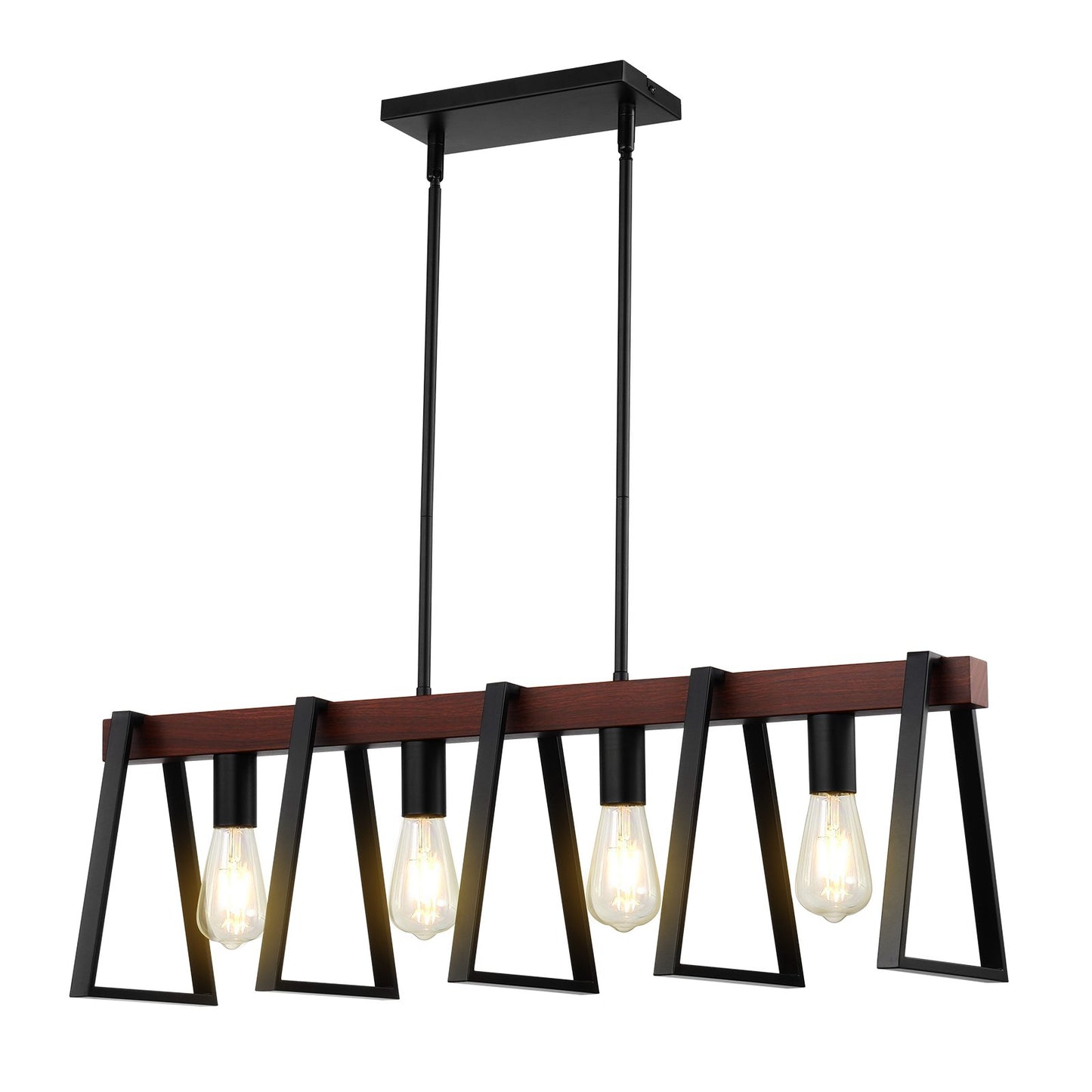 4-Licht Küche Insel Pendelleuchten 60W verstellbar Esszimmer Lampe E27