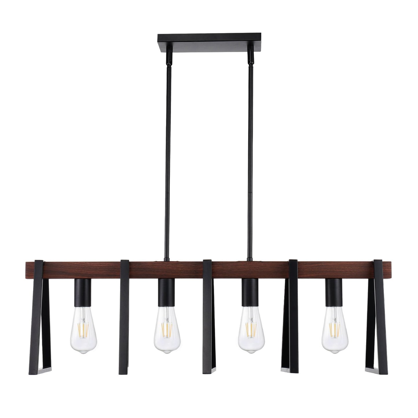 4-Licht Küche Insel Pendelleuchten 60W verstellbar Esszimmer Lampe E27