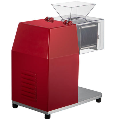 Commercial Meat Slicer, 551 lbs/h 850W Meat Shredder, 3.5mm Electric Meat Slicer, Stainless Steel Food Cutter, for Kitchen Supermarket Lamb Beef Chicken, Red