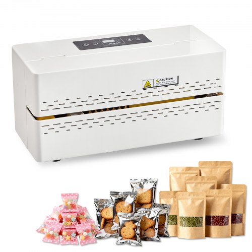 Continuous Sealing Machine, 0.32-0.47 in Seal Width, Automatic Continuous Band Sealer with Digital Temperature Control, Automatic Shutdown, Heat Sealing Machine for 0.002-0.0.008 in Plastic Bags