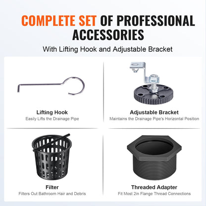 610 mm linearer Duschablauf versetzt mit Flieseneinsatzabdeckung, rechteckiger Duschbodenablauf aus gebürstetem Edelstahl 304, eleganter linearer Ablauf mit Haarsieb, schwarz