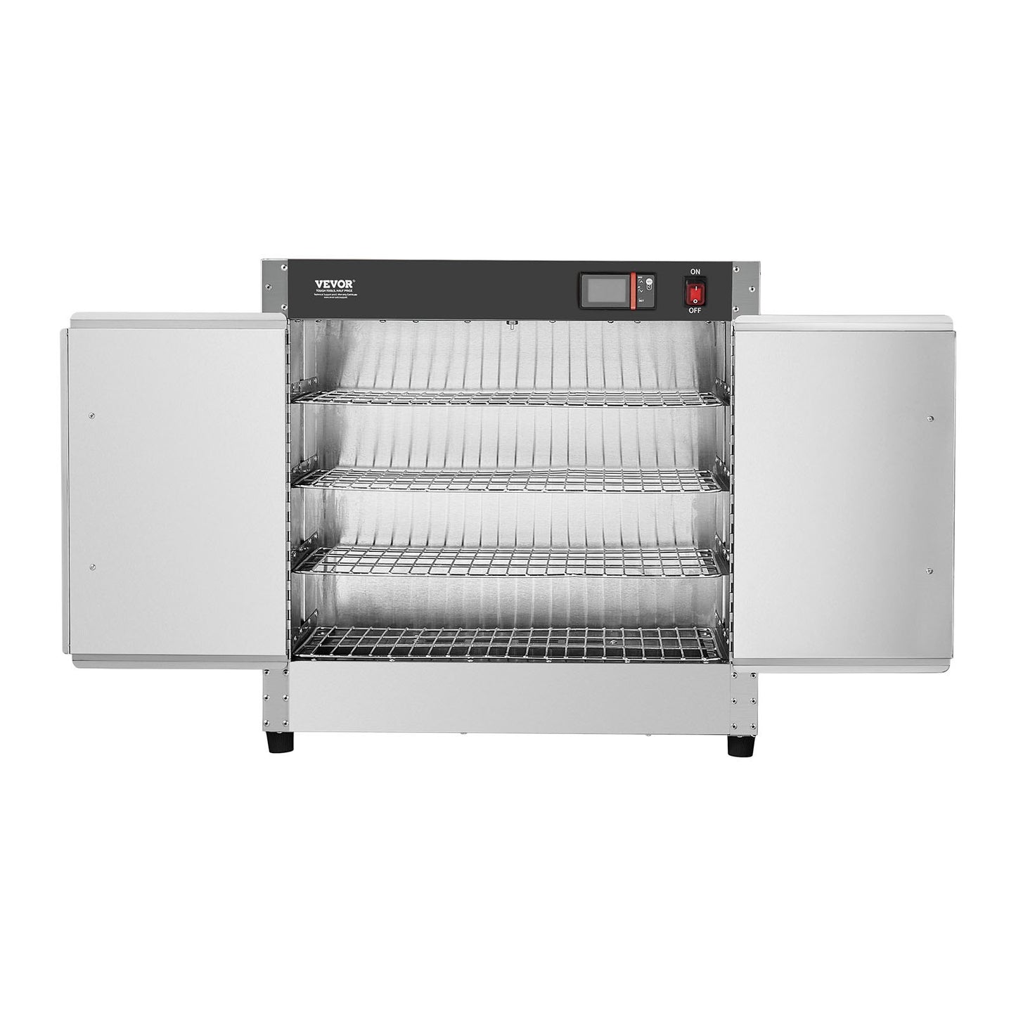 Hot Box Speisenwärmer 4-stufiger Imbiss-Wärmerschrank mit Wasserschale