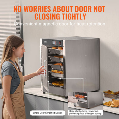 Hot Box Speisenwärmer 5-stufiger Imbiss-Wärmerschrank mit Wasserschale