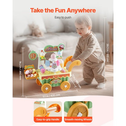 Glassvagn för barn Låtsaslek Glassaffär för barn från 3 år |  EU