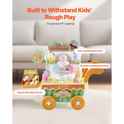 Glassvagn för barn Låtsaslek Glassaffär för barn från 3 år |  EU