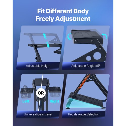 Racing Steering Wheel Stand Foldable for Logitech G923 G920 G29 G27 Compact | EU