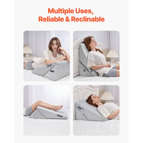 orthopädisches Bettkeilkissen verstellbar waschbar für Rücken- und Nackenschlaf | EU