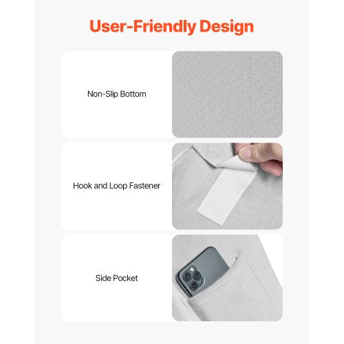 orthopädisches Bettkissen mit Keil, 4-teilig, verstellbar für Rücken, Beine, Nacken, GERD-Schlaf | EU