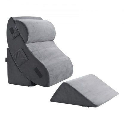 orthopädisches Bettkeilkissen 4 Stück verstellbar für GERD Schlaf Rücken Beine Nacken | EU