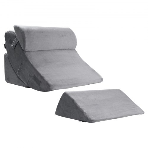 orthopädisches Bettkeilkissen 4 Stück verstellbar für GERD Schlaf Rücken Beine Nacken | EU