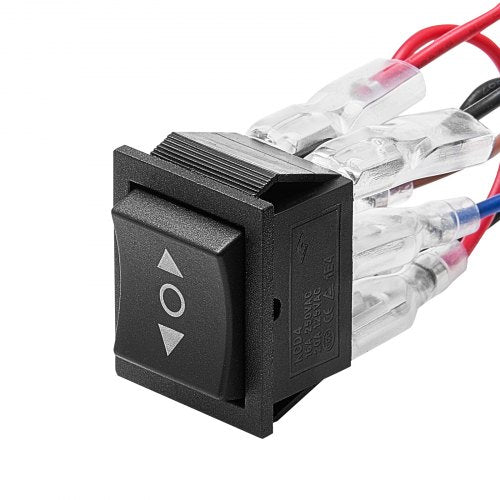 Rocker Switch, 6 Pin Momentary DPDT Rocker Switch, 3-Position (ON)-Off-(ON) Polarity Reversing Switch AC 250V/16A 125V/ 20A for Auto Car Boat Household Appliances