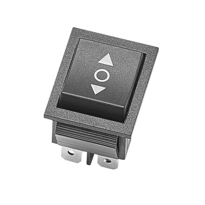 Rocker Switch, 6 Pin Momentary DPDT Rocker Switch, 3-Position (ON)-Off-(ON) Polarity Reversing Switch AC 250V/16A 125V/ 20A for Auto Car Boat Household Appliances
