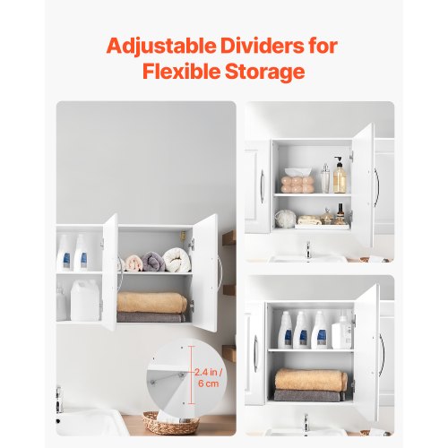 54 inch wall cabinet for laundry room, 2-tier 3-door kitchen cabinet, white | EU