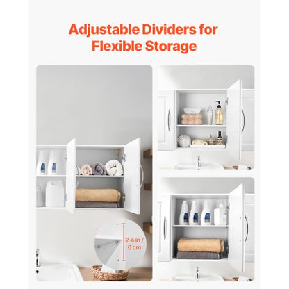 54 inch wall cabinet for laundry room, 2-tier 3-door kitchen cabinet, white | EU