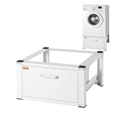 Wäscheständer 686 mm B x 366 mm H, Untergestell für Waschmaschine und Trockner, universelle Passform, 299 kg Tragkraft, robuster Multifunktionssockel für Waschmaschine mit Schublade und umfangreichem Zubehör