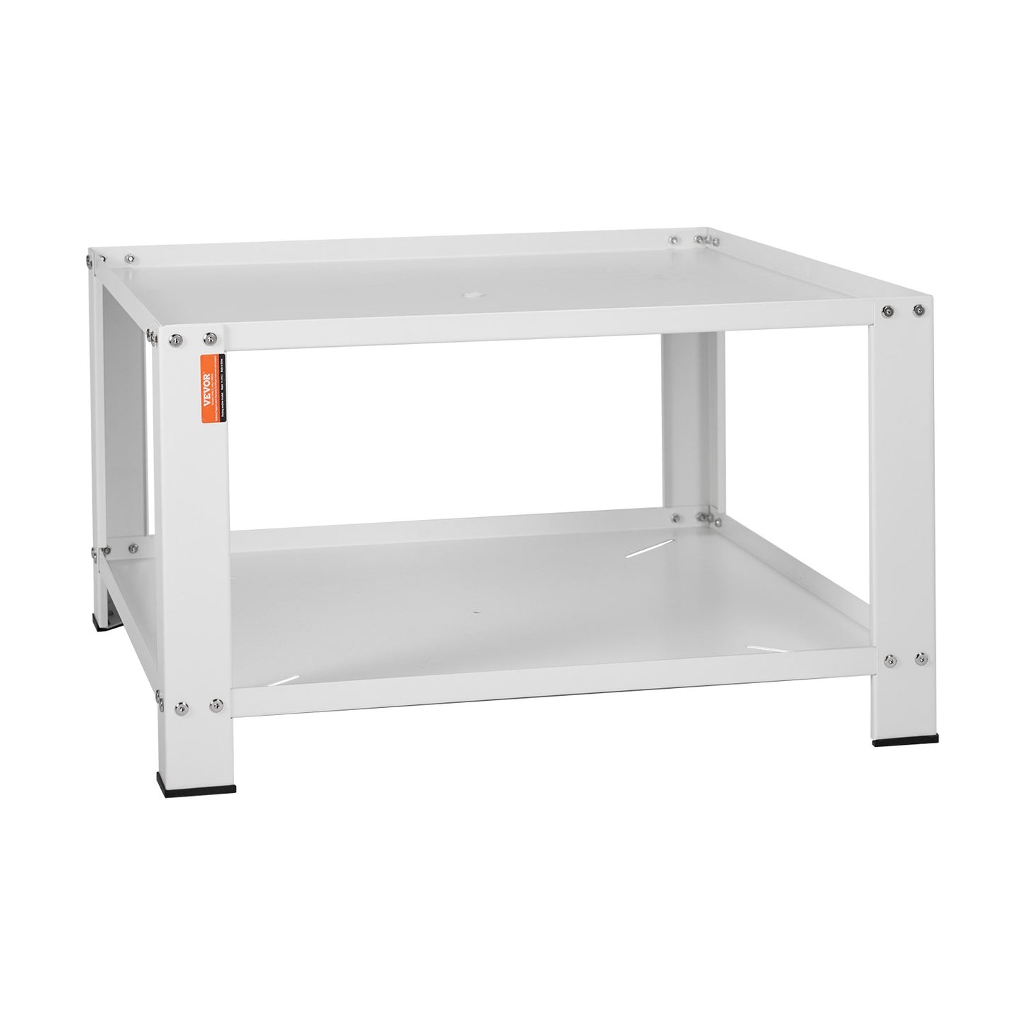 Tvättställ med förvaringshylla, 711Lx711Bx406H mm, Tvättmaskin och torktumlare Bas Stativ Plattform Universal Passform 299 kg Kapacitet, kraftigt stål Multifunktionell bas för tvättmaskin