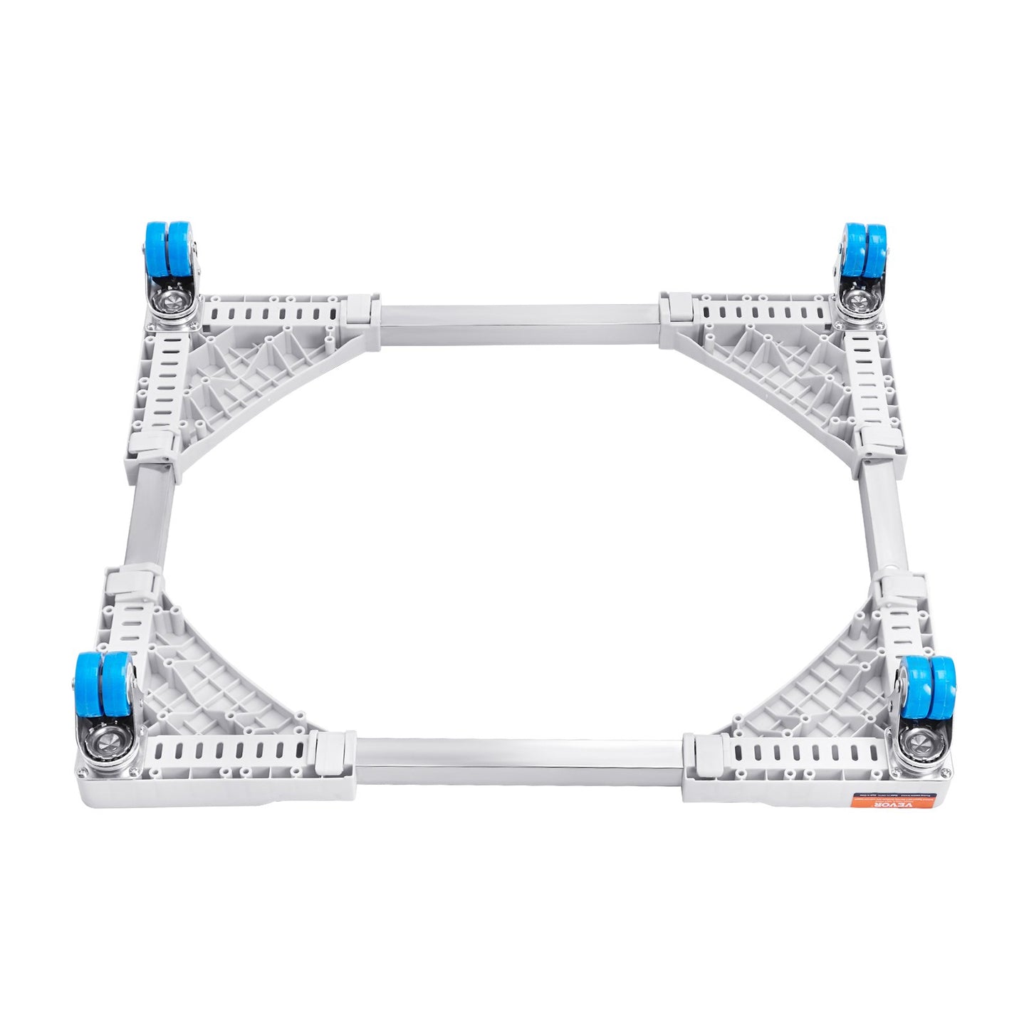 Mini Kylskåpsställ Universal Tvättställ, justerbart Kylskåpsställ med släta hjul, Tvättmaskinssockel Multifunktionell bas för tvättmaskin och torktumlare, 381-615 mm bred utbyggbar