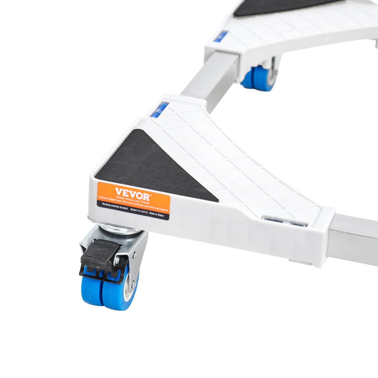 Mini Kylskåpsställ Universal Tvättställ, justerbart Kylskåpsställ med släta hjul, Tvättmaskinssockel Multifunktionell bas för tvättmaskin och torktumlare, 381-615 mm bred utbyggbar