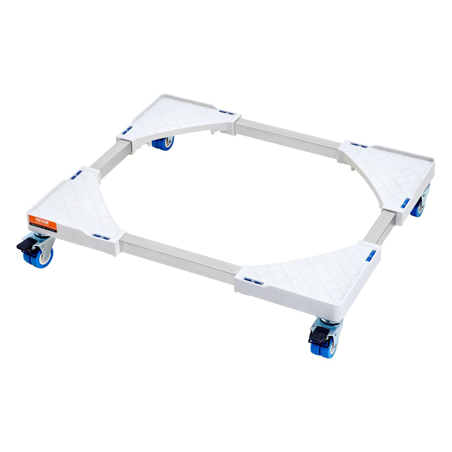 Mini Kylskåpsställ Universal Tvättställ, justerbart Kylskåpsställ med släta hjul, Tvättmaskinssockel Multifunktionell bas för tvättmaskin och torktumlare, 381-615 mm bred utbyggbar