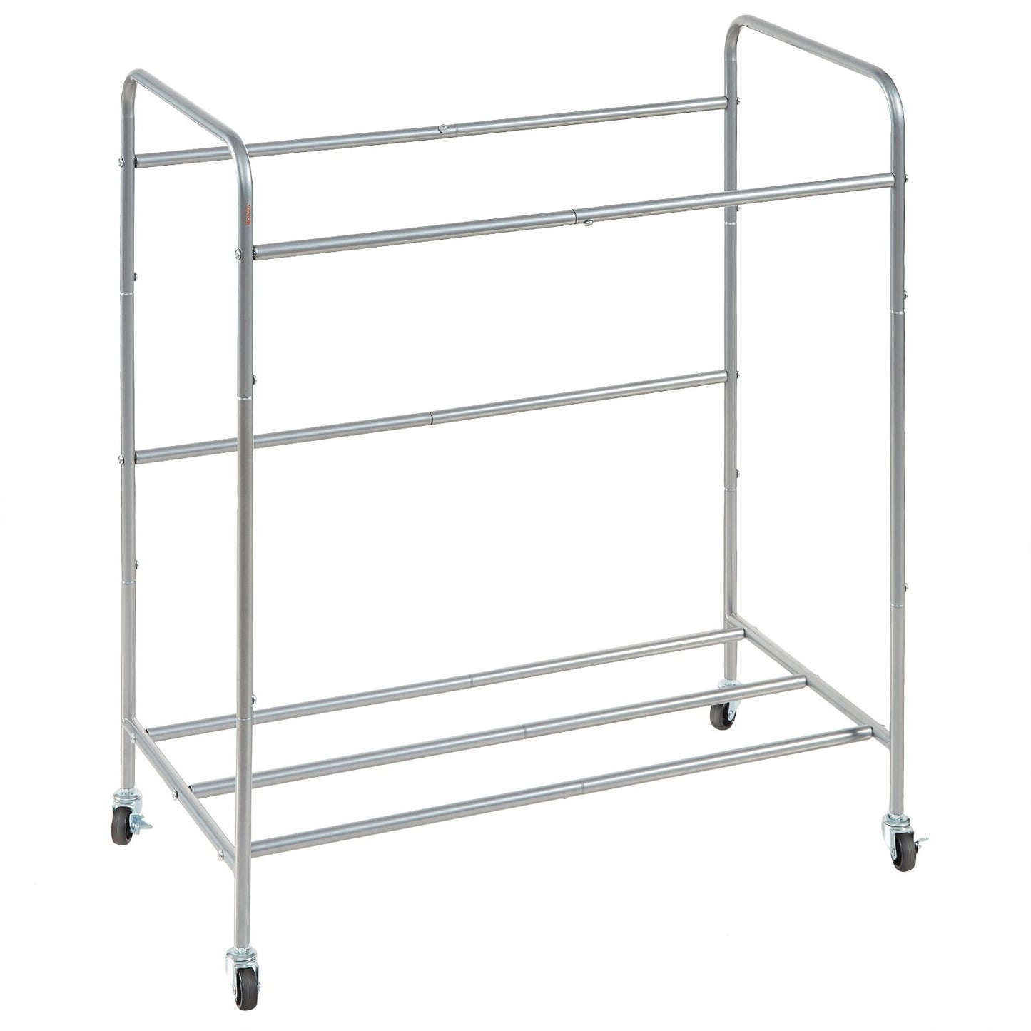 Wäschesortierwagen mit 4 Fächern, Wäschekorb mit robusten feststellbaren Rädern und 4 abnehmbaren Taschen, rollender Wäschekorb zum Sortieren zur Aufbewahrung von Kleidung